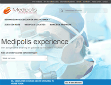 Tablet Screenshot of medipolis.be